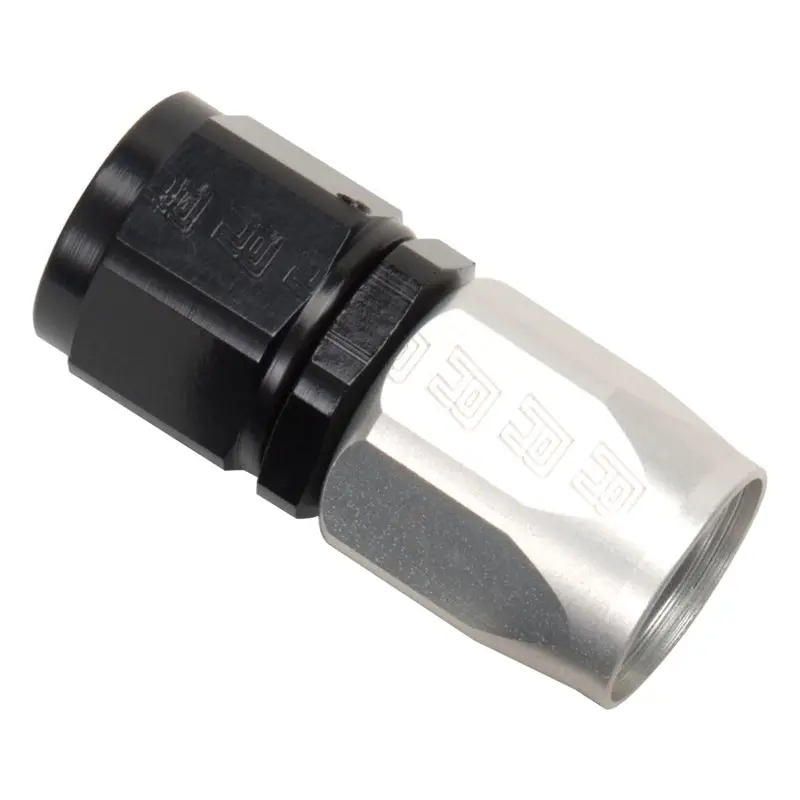 Russell Performance -16 An Silver/Black Straight Full Flow Hose End 1