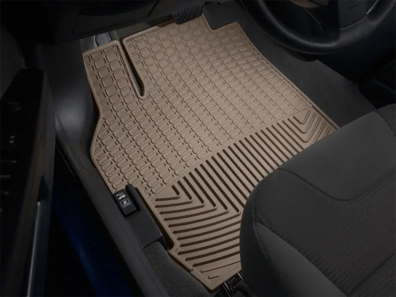 Weathertech 14-16 Jeep Wrangler Rear Rubber Mats - Tan 1
