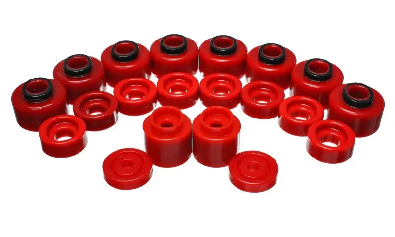Energy Suspension Body Mount Set - Red 1