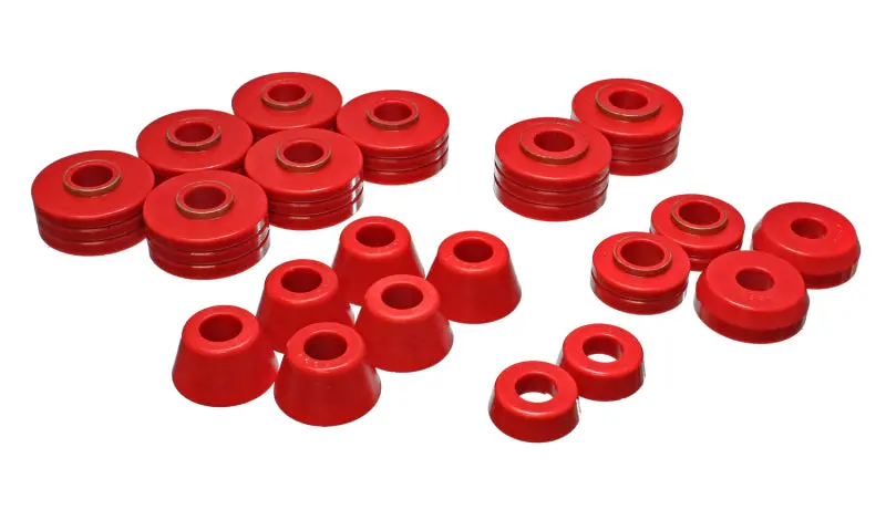 Energy Suspension Fd Bronco Body Mount Set - Red 1