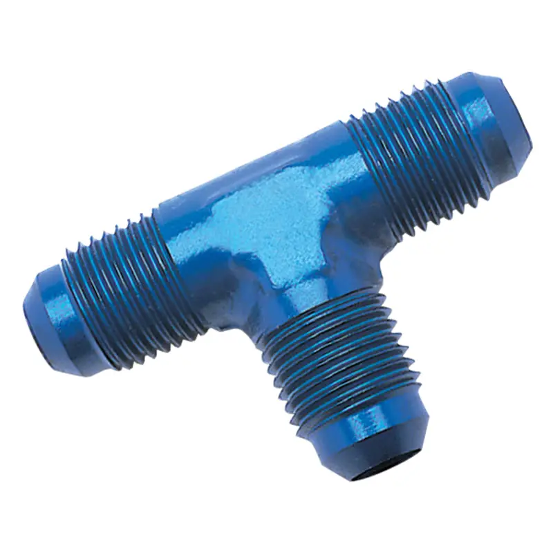 Russell Performance -4 An Flare Tee Fitting (Blue) 1