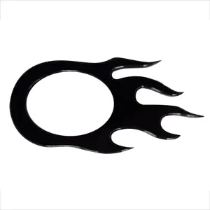 Upr 2005-2008 Ford Mustang Flame Antenna Surround Bezel - Polished 1