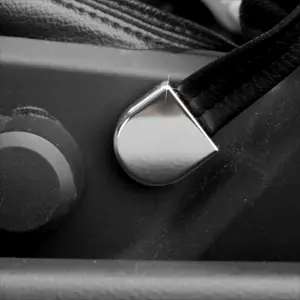 Upr 2005-2009 Ford Mustang Seat Strap Covers Dress Up - Polished 1