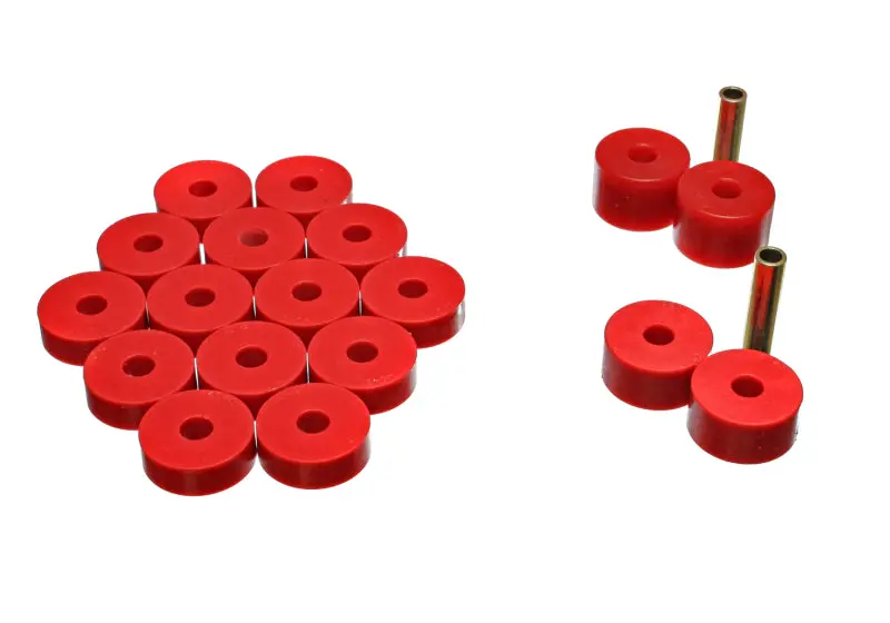 Energy Suspension 74-75 Jeep Cj5/Cj7/Cj8 Scrambler Red Body (Cab) Mount Set 1