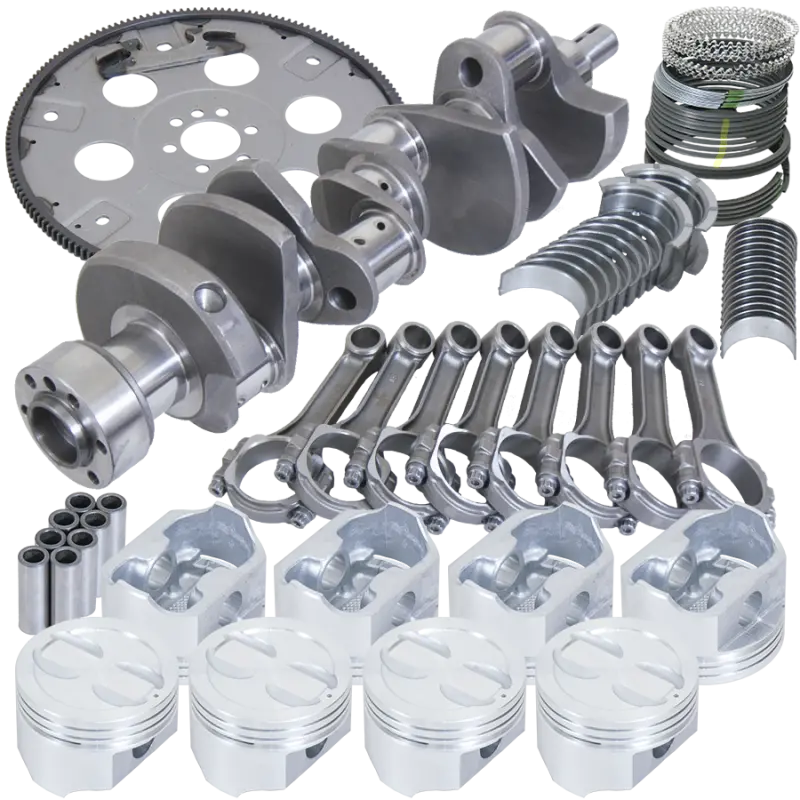 Eagle Chevy 350 1Pc 3.480In Crank 5.700In I-Beam Rods 4.040In Pistons 168 Tooth Fp Balanced Assembly 1