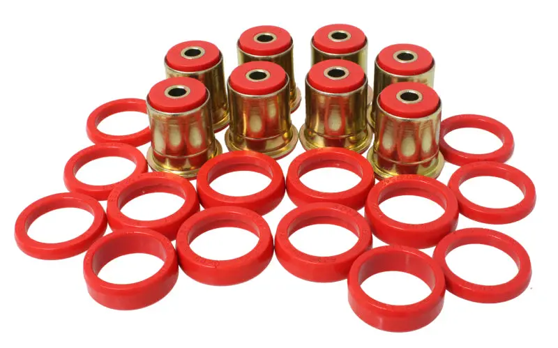 Energy Suspension Gm Red Rear End Control Arm Bushng Set W/ Thrust Washer 1