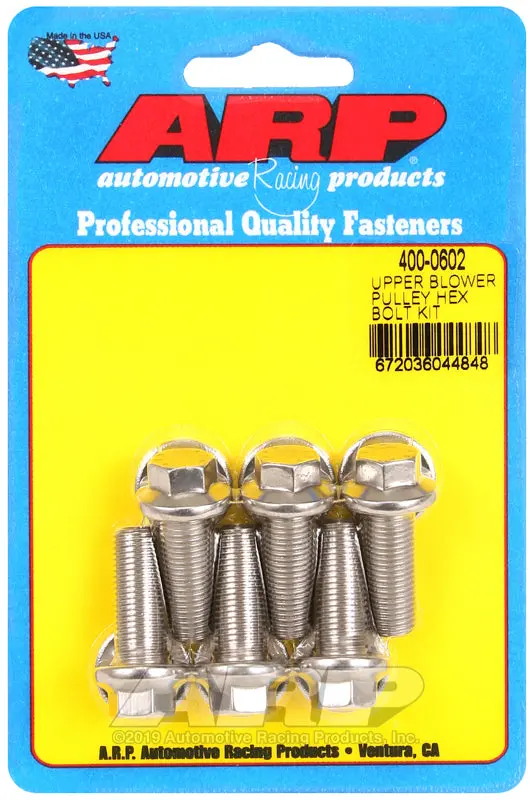 Arp Upper Blower Pulley Ss Hex Bolt Kit 1