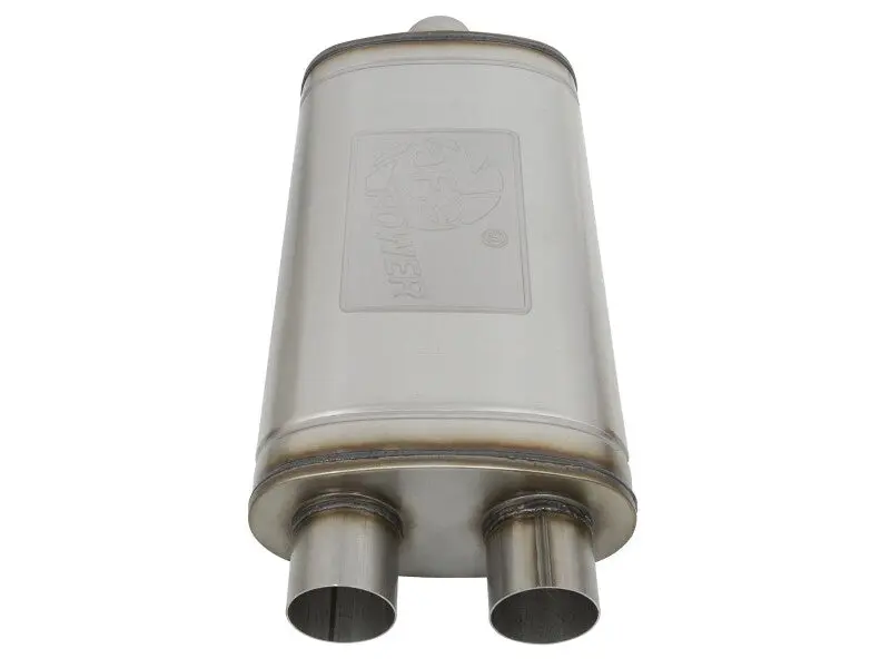 Afe Mach Force-Xp Muffler 3 In Id Center/Dual-Outlet X 11 In W X 6 In H X 22 In L - Oval Body 2