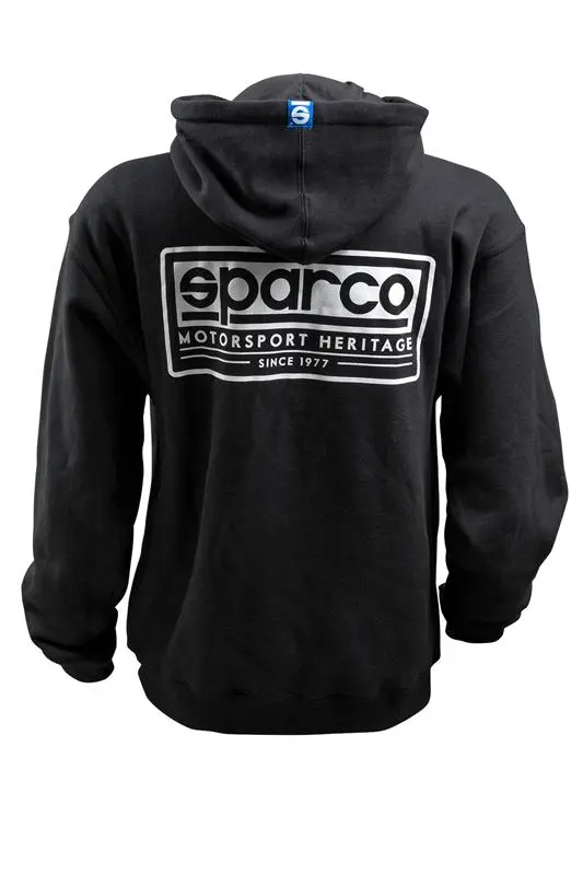 Sparco Sweatshirt Hooded Heritage Blk Lr 1