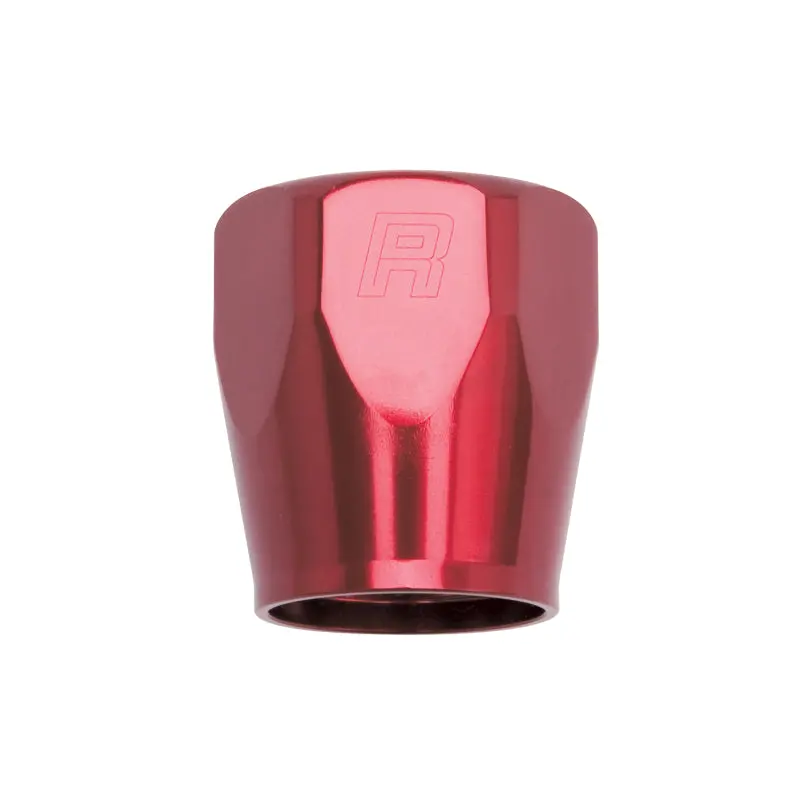 Russell Performance 2-Piece -8 An Full Flow Swivel Hose End Sockets (Qty 2) - Polished And Red 1