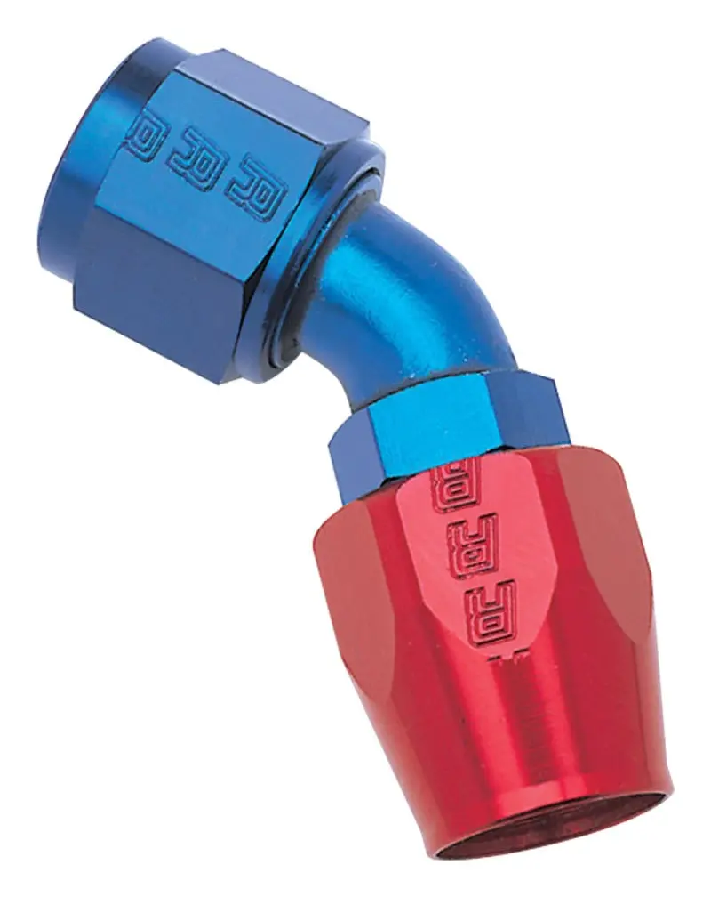 Russell Performance -12 An Red/Blue 45 Degree Full Flow Hose End 1