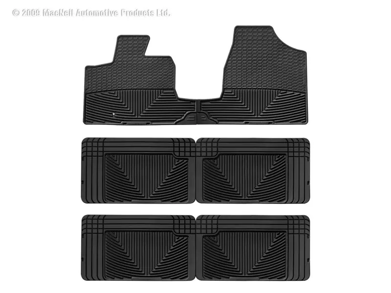 Wt Rubber Mats - Rear - Blk 1