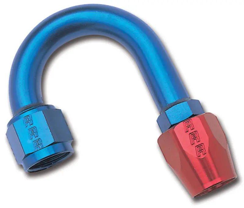Russell Performance -6 An Red/Blue 180 Degree Full Flow Hose End (1In Centerline Radius) 1
