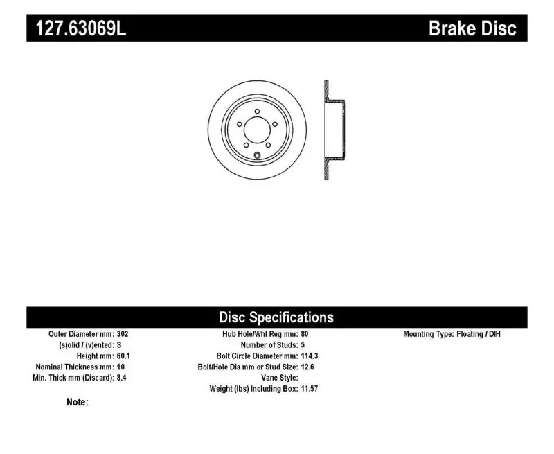Stoptech Slotted & Drilled Sport Brake Rotor 2