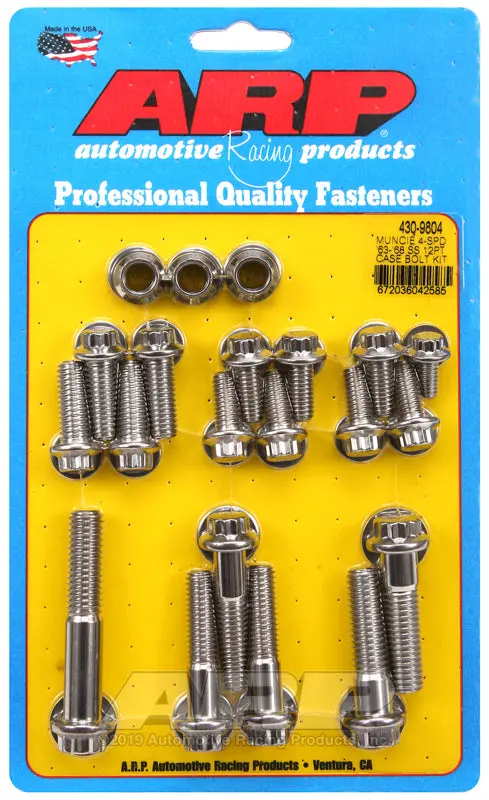 Arp Muncie 4-Spd 63-68 Ss 12Pt Trans Case Bolt Kit 1
