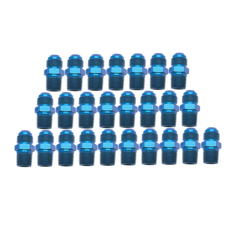 Russell Performance -8 An To 3/8In Npt Straight Flare To Pipe (Blue) (25 Pcs.) 1