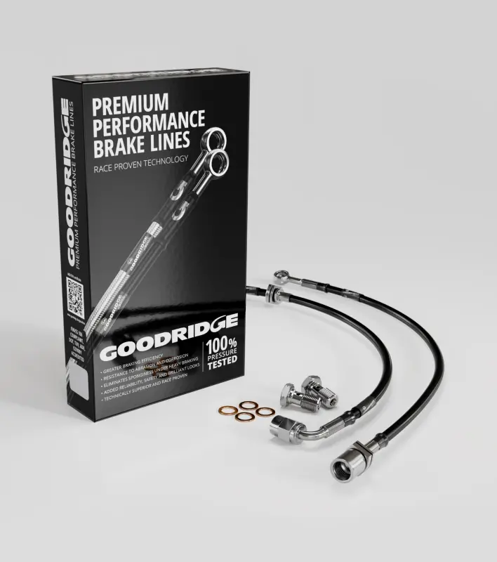 Goodridge 92-95 Bmw 325I Stainless Steel Front Brake Lines 1