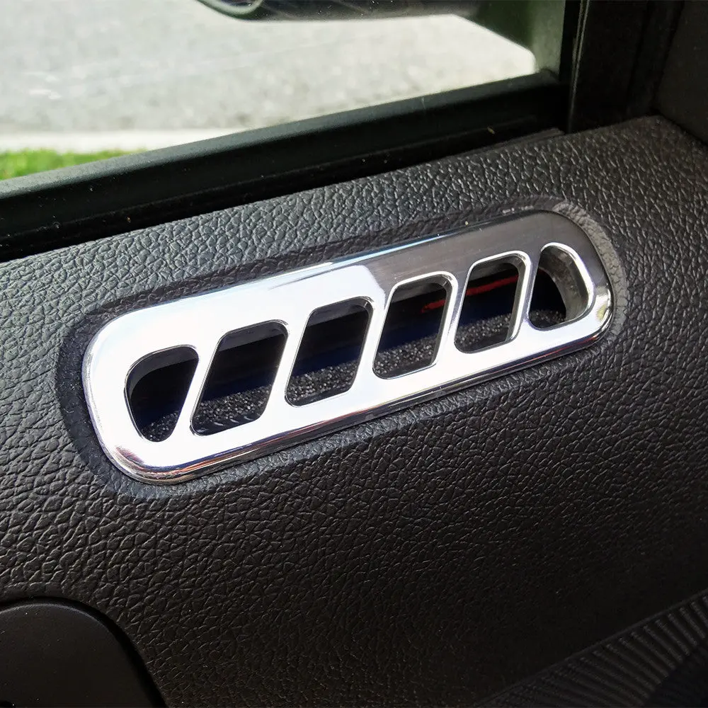 Upr 2011-2013 Ford Mustang Billet Door Vents Dress Up - Polished 1