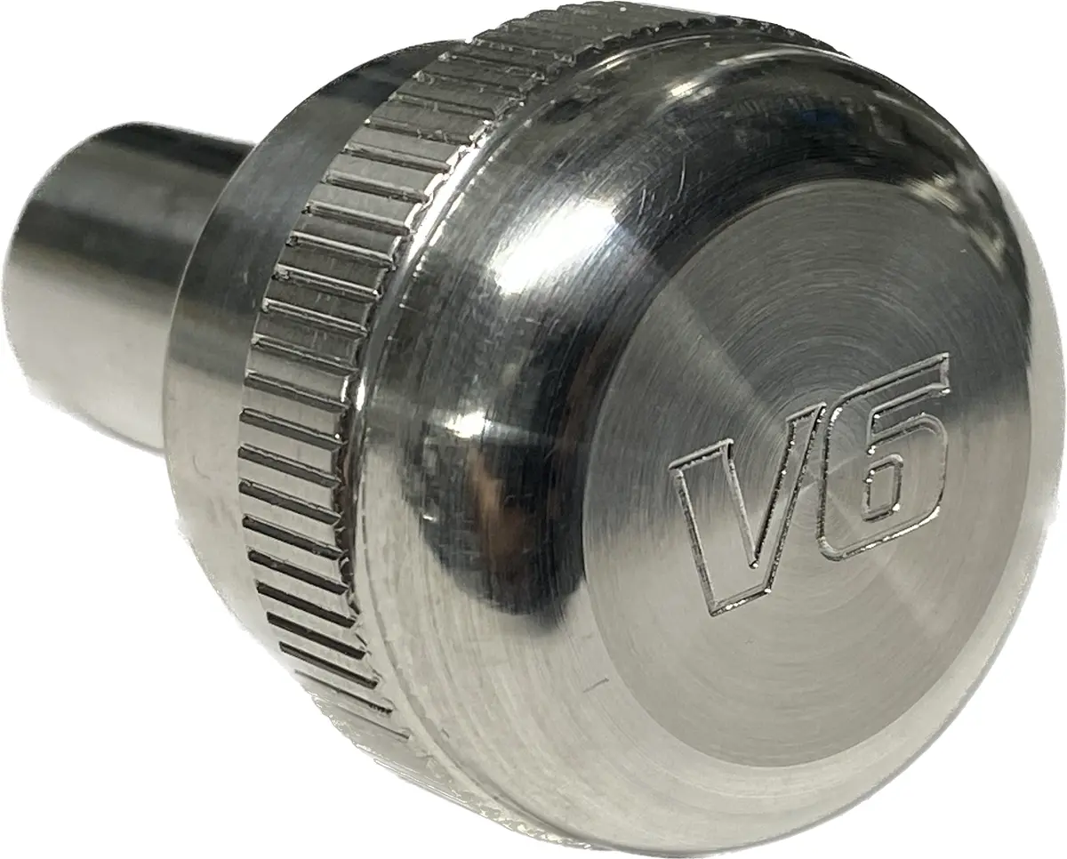 Upr 1994-2004 Ford Mustang Flat Headlight Knob Bulb Logo Shift Knob - Satin 1