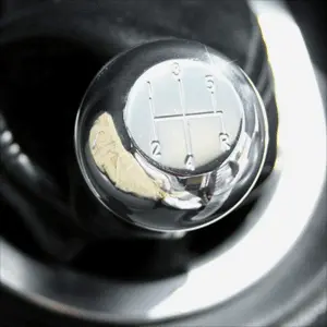 Upr Small Flat Top 5-Speed Logo Shift Knob - Black 1