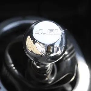 Upr Small Flat Top 5-Speed Logo Shift Knob - Satin 1