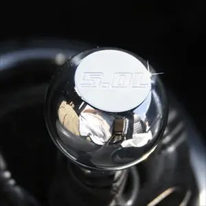 Upr Small Flat Top 5.0 Logo Shift Knob - Satin 1