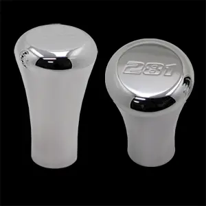 Upr Tall Shift Knob 4.6 Logo - Satin 1