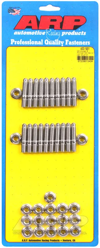 Arp Sb Mopar And Pontiac Ss Hex Oil Pan Stud Kit 1