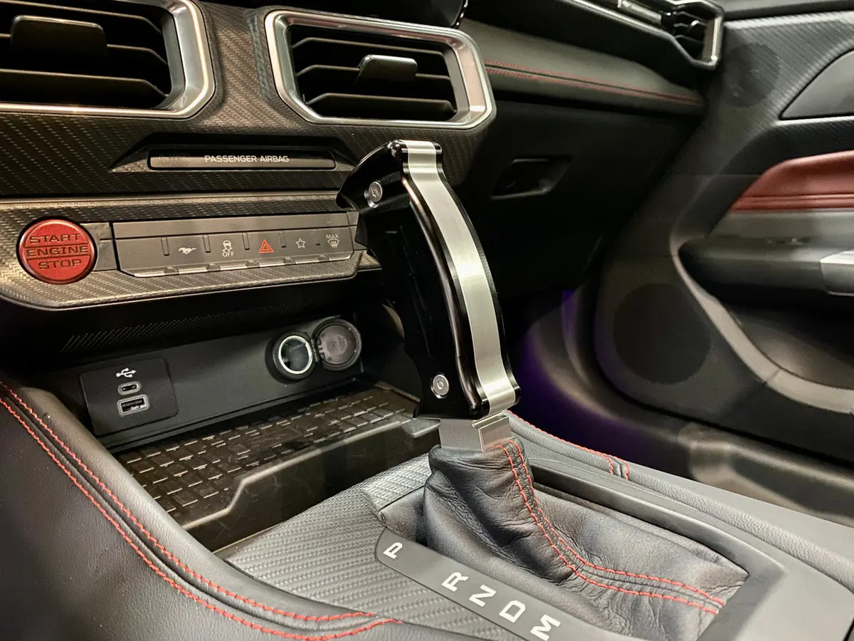 Upr 2015-2017 Ford Mustang Automatic Shifter Handle Shift Knob - Satin 1