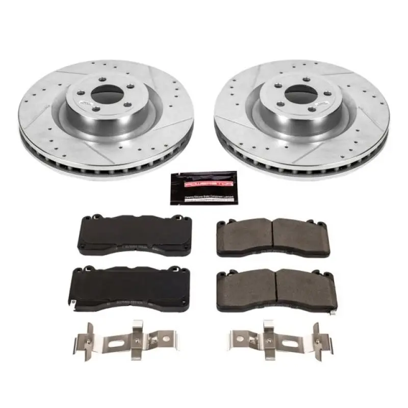 Power Stop 15-22 Ford Mustang Front Z23 Evolution Brake Kit 1