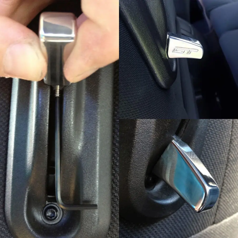 Upr 2007-2014 Ford Mustang Seat Release Lever - Black 1