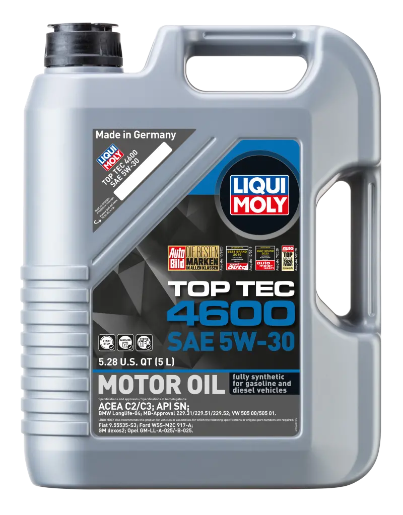 Liqui Moly 5L Top Tec 4600 Motor Oil Sae 5W30 1