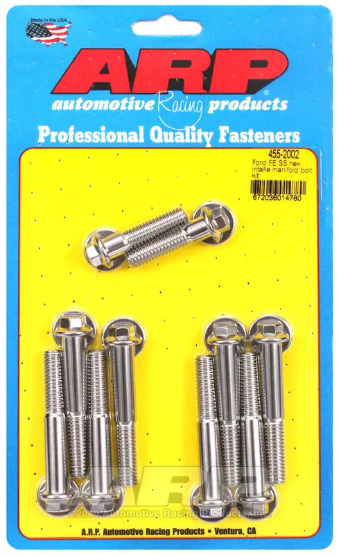 Arp Ford Fe Ss Hex Intake Manifold Bolt Kit 1