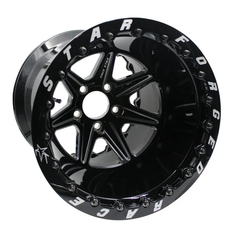 Race Star 72 Valstar 15X10 / 5X4.50Bc / 7.5Bs / 3.072In Cb / Black W/Machined Accents Wheel 1