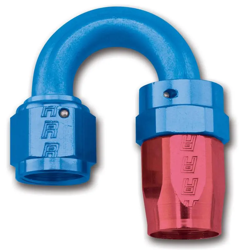 Russell Performance -6 An Red/Blue 180 Degree Full Flow Swivel Hose End (With 9/16In Radius) 1