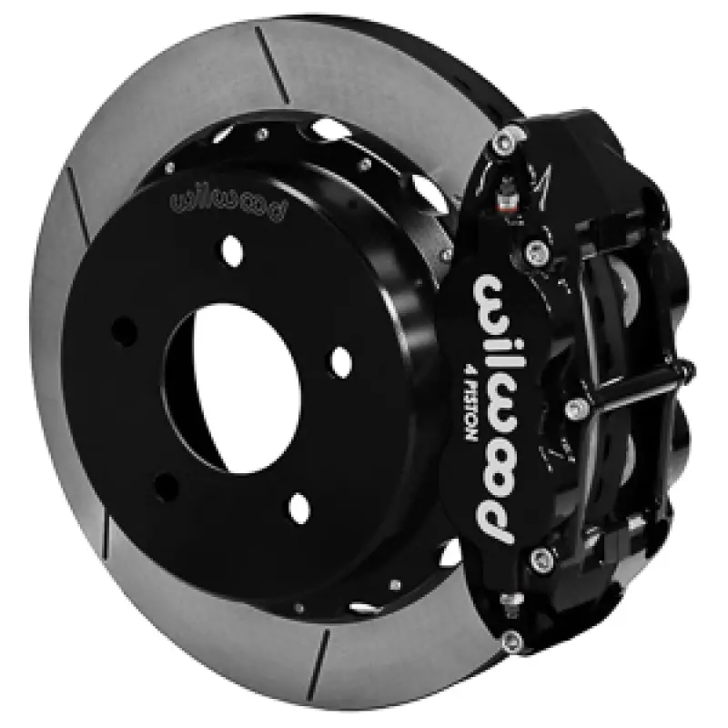Wilwood 1988-1998 Chevy Silverado Superlite 4R 14.00X1.10In Gt Slotted Rear Drum To Disc Conversion - Black 1