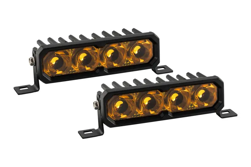 Diode Dynamics Ss6 Sport Yellow Spot Standard Abl (Pair) 3000K 1