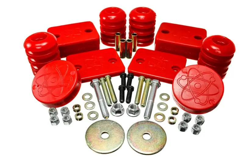 Energy Suspension 18-20 Jeep Wrangler Jl Red Front Bump Stop Set (Set Of 2) 1