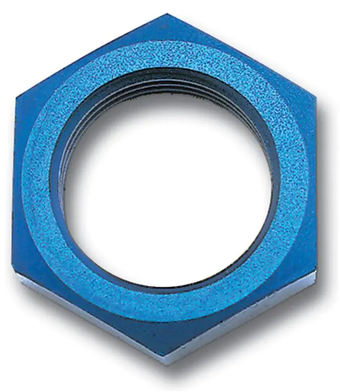 Russell Performance -8 An Bulkhead Nuts 3/4In -16 Thread Size (Blue) 1