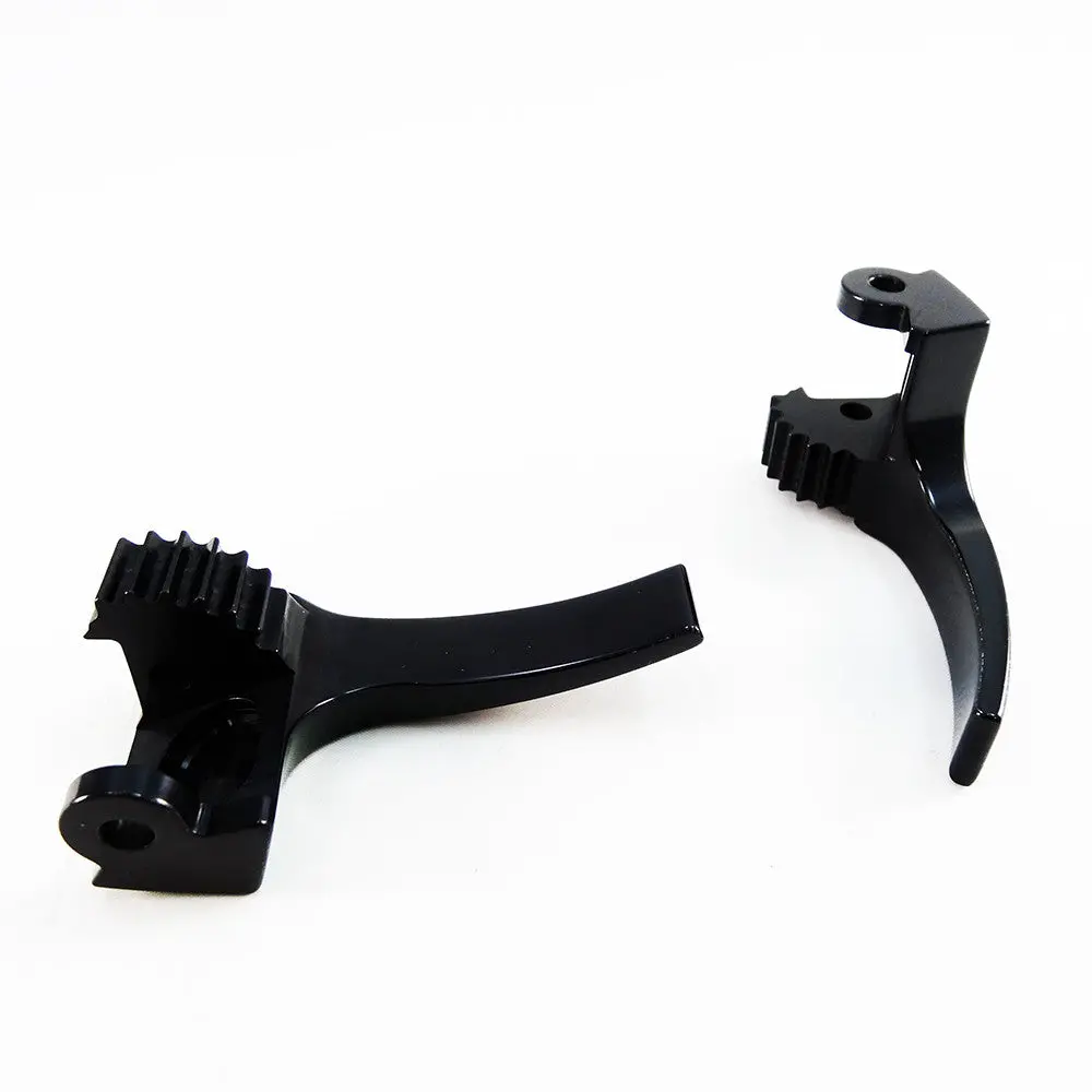 Upr 1979-1993 Ford Mustang Billet Door Handle Pair - Black 1