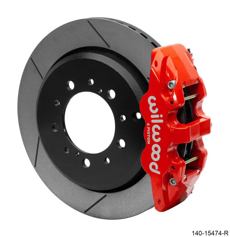 Wilwood Aero4 Rear Truck Kit 14.50In Red 2008-2015 Toyota Land Cruiser (J200) W/ Lines 1