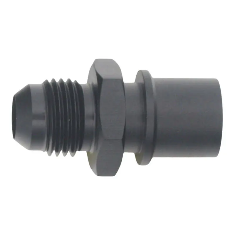 Deatschwerks 6An Male Flare To Toyota Module Quick Connect - Anodized Matte Black 1