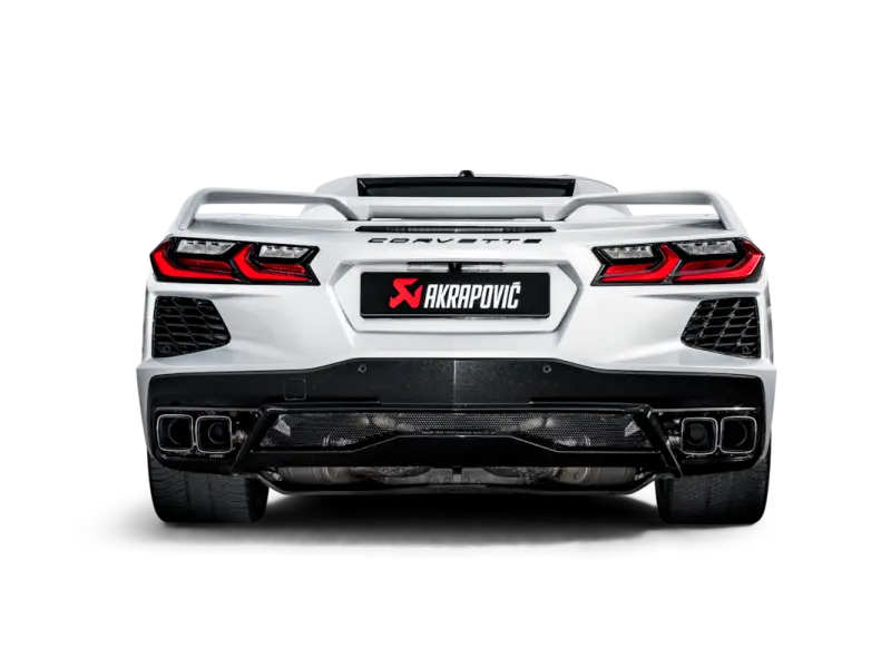 Akrapovic 2020 Chevrolet Corvette Stingray (C8) Opf/Gpf Slip-On Line (Titanium) W/ Titanium Tips 1