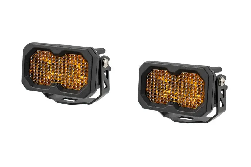 Diode Dynamics C2 2.0 Max Yellow Flood Standard Abl (Pair) 1