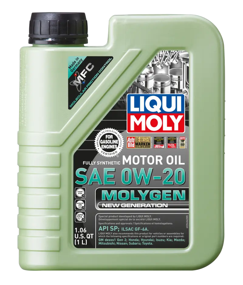 Liqui Moly 1L Molygen New Generation Motor Oil Sae 0W20 1