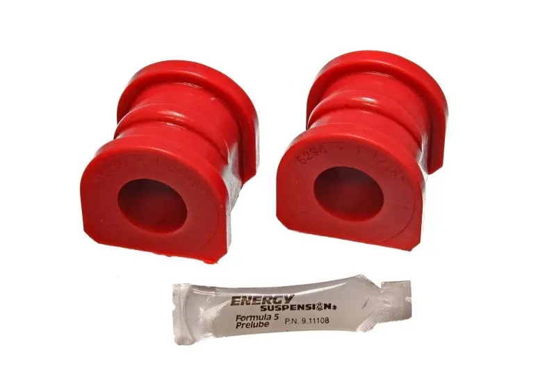 Energy Suspension 89-97 Ford Thunderbird / 89-97 Cougar Red 1-1/16In Front Sway Bar Bushing Set 1