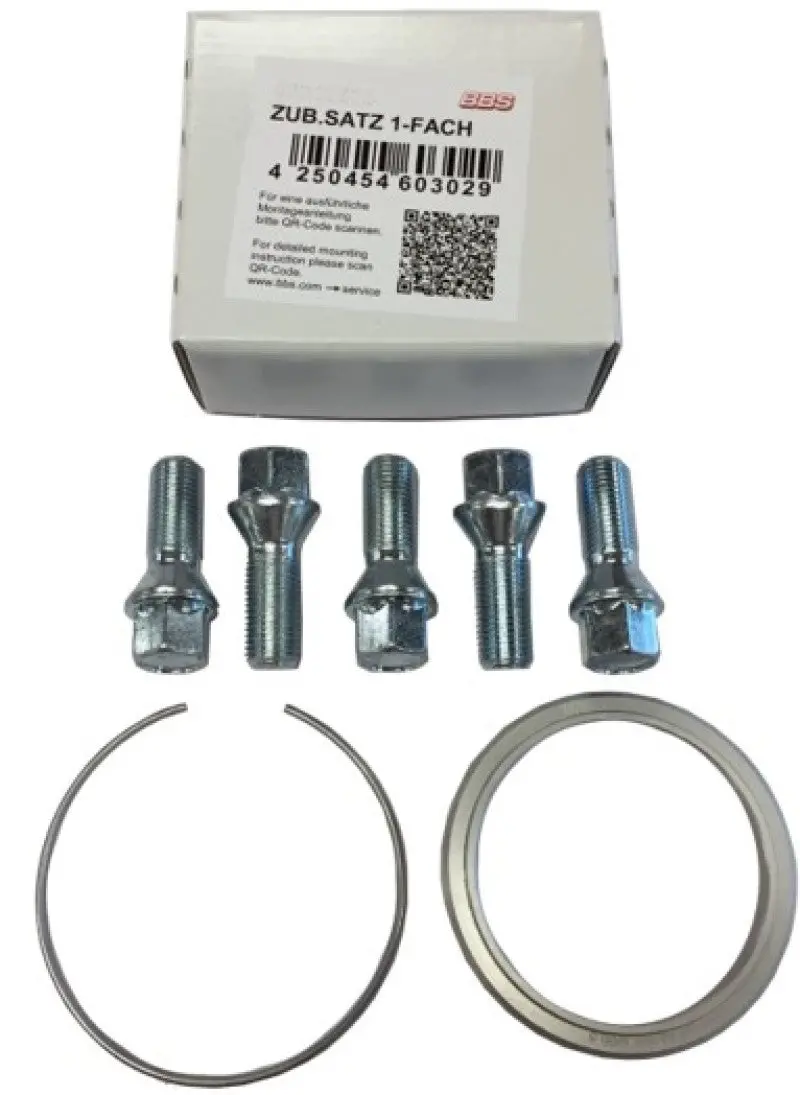Bbs Pfs Kit - Audi / Vw - Includes 82Mm Od - 57Mm Id Ring / 82Mm Clip / Lug Bolts 1