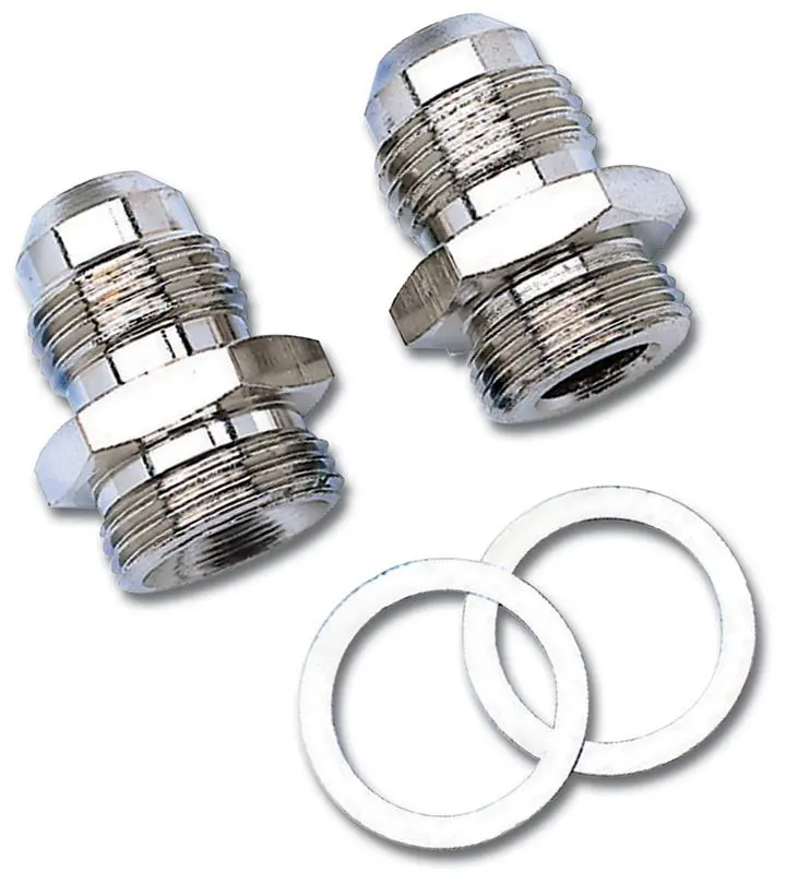 Russell Performance -6 An Carb Adapter Fittings (2 Pcs.) Zinc 1