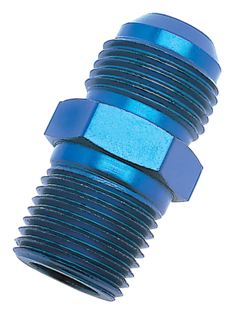 Russell Performance -8 An To 1/2In Npt Straight Flare To Pipe (Blue) 1