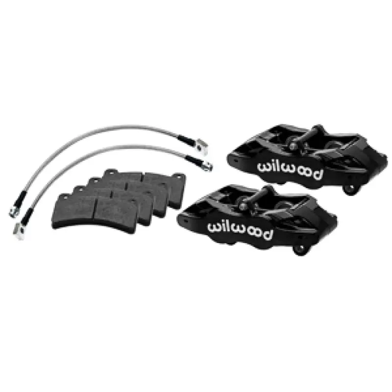 Wilwood 1997-2004 Chevy Corvette C5 All/05-2013 C6 Base Models Dpc56 Rear Brake Caliper Kit - Black 1